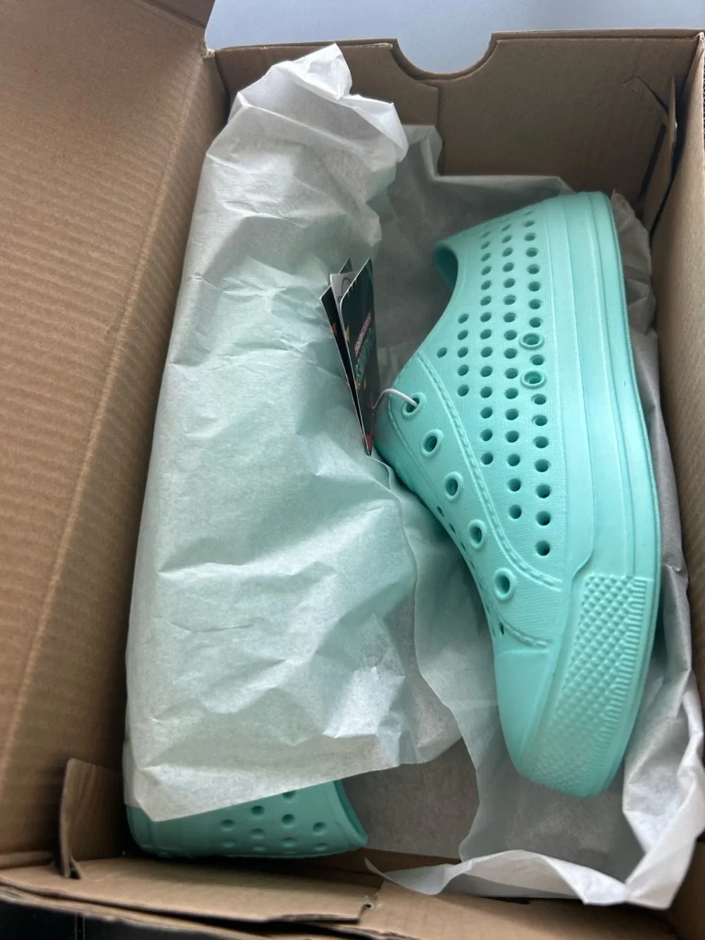 Skechers Foamies Teal mint Kids Slip-On Shoes  size 12 beach water shoes